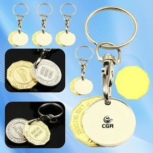 Cart Coin Keychain Duo