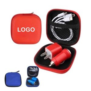 3 in 1 Wall and Car Charging Set