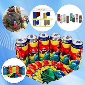 Colorful Flexible Polymer Skinny Beverage Insulator