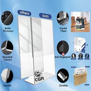 Transparent Acrylic Sign Stand for Clear and Modern Display Presentation