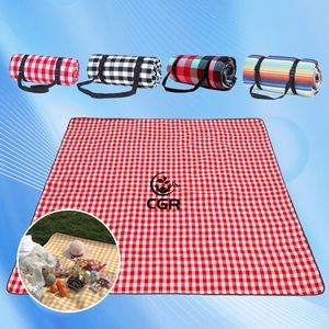 Large Picnic Blanket with Waterproof Backing