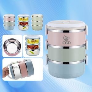 3 Layers Stainless Steel Insulated Lunch Box