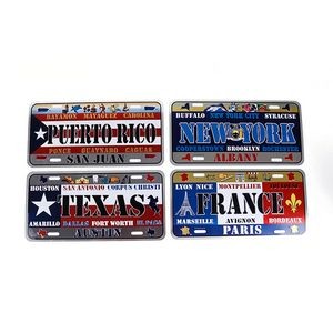 Vintage State License Plates for Decor for Retro and Nostalgic Wall Display
