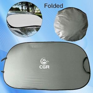Front Window Sunshade with Silver Reflective Coating