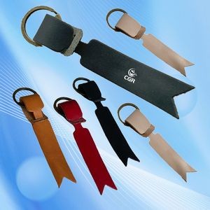 Water-Resistant Leather Page Marker and Key Holder
