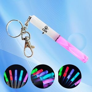 Mini Glow Light Flashlight Stick Keychain