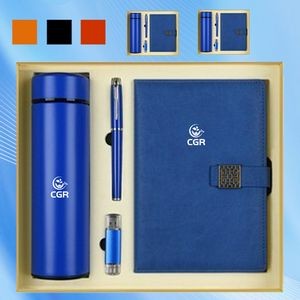 Business Gift Set: Tumbler, Journal Pen, and USB Drive