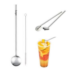 2-in-1 Reusable Drinking Straw + Spoon