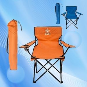 Folding Chair with a Single Beverage Slot