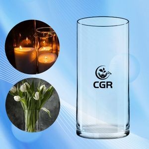 Transparent Glass Vase Cylinder