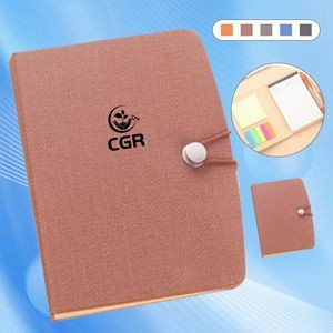 Innovative Notebook with Flip Design, Pen Slot, and Creative Sticky Notes