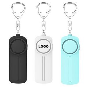 Various colours Personal security alarm with loud siren, strobe light and key chain