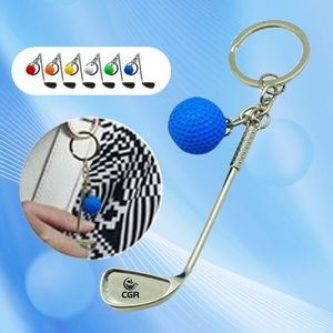 Golf Clubs Mini Keychain