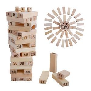 Wooden Stacking Board Games Tumbling Blocks