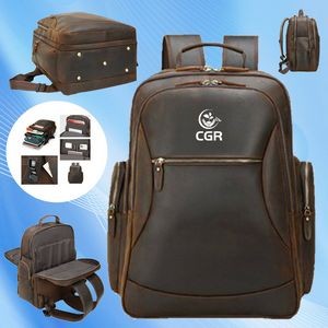 Imported Leather Backpack for Men's Laptops