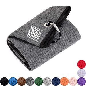 Golf Towel w/Carabiner Clip