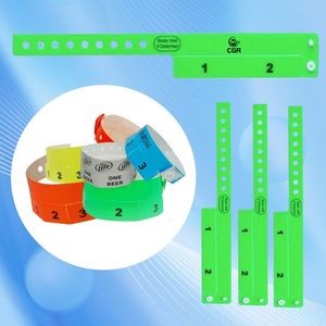 Vinyl Wristbands with Custom Multi Tabs