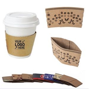 8 Oz. Cup Corrugated Kraft Paper Cup Sleeve