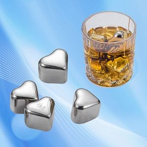 Reusable Heart Shaped Stainless Steel Ice Cube