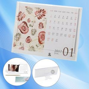 Clear Acrylic Monthly Desk Calendar for a Modern Touch