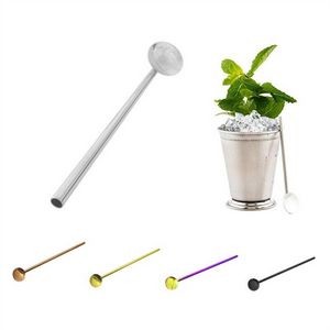 5" Stainless Steel Cocktail Silver Straws