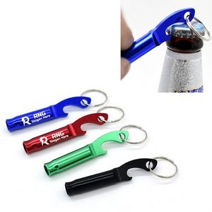 Whistle Bottle Opener w/Key Ring