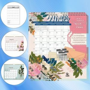 Personalized Wall Calendar with Handy Pocket Organizer