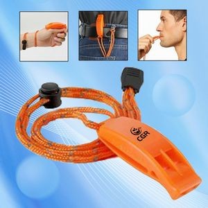 Safety Whistles on Neck Cords