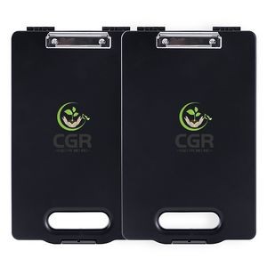 Foldable Metal Clipboard with Storage Compartment and Plastic