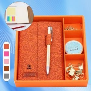 Office Gift Pack featuring Sticky Notes and Notebook with Pen