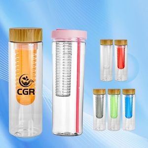 700ml Filter Fruit Water Bottle With Foldable Straw