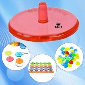 Assorted Round Plastic Golf Markers