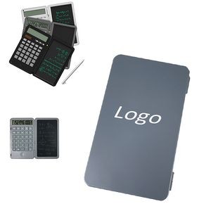 Rechargeable 12-Digit Calculator with LCD Writing Tablet