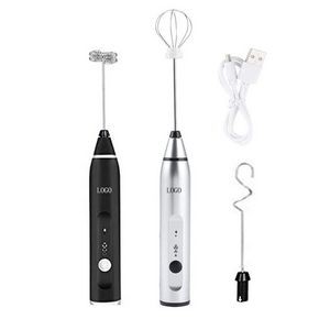 Electric Milk Frother/Foam Maker With 3 Heads
