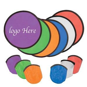 Foldable Flying Disc Fans Pocket Advertising Fan