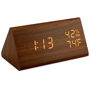 Wooden Digital Alarm Clock