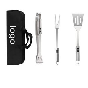 Stainless Steel BBQ Set with Carrying Bag
