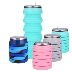 Silicone Collapsible Bottle - 16 oz. - Iced