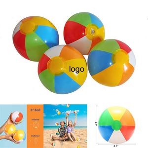 6" Inflatable Beach Ball with 6 Panels