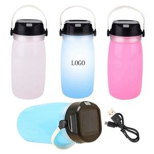 Rechargeable Solar Camping Lantern/Silicone Water Bottle