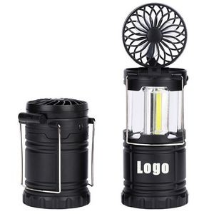 2 In 1 Retractable Camping Lantern With Fan