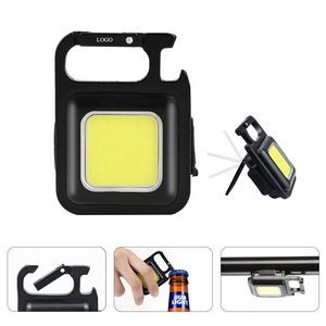 Rechargeable COB Flashlights With Bottle Opener