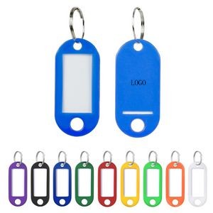 Plastic Key Tags with Split Ring