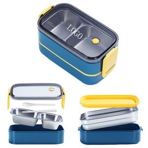 Stainless Steel Bento Box with Lid Lunch Set