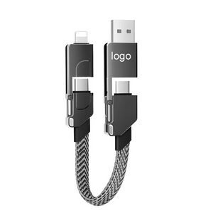 4 in 1 Switchable Charging Type C USB Cable