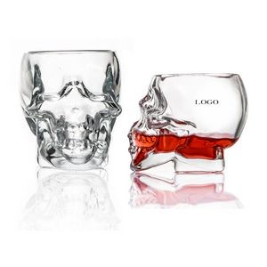 Skull Whiskey Glass Cup - 12 oz.