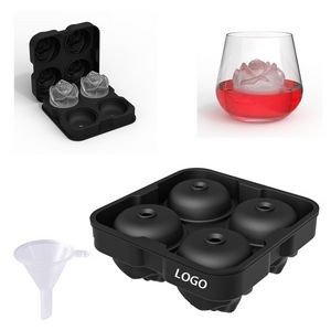 Rose Ice Cube Mold with Funnel