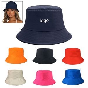 Unisex Cotton Bucket Sun Hat
