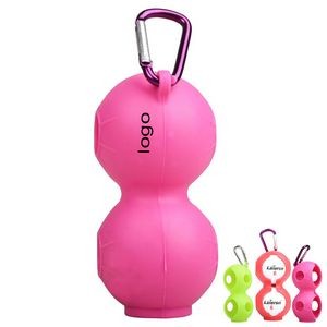 Soft Silicone Golf Ball Holder with Carabiner