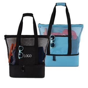 Beach Tote Bag With Insulated Cooler Beach Tote Bag With Insulated Cooler